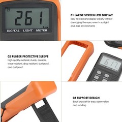 Walfront Light Meter for Plants Lux Meter Meter 0-200,000 Digital Luxmeter LX…