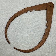 Vintage 6.5” Outside Leg Caliper – Copper With Brass