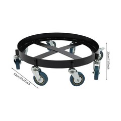 55 Gallon Drum Dolly Barrel Dolly Carts Drum Dolly With 8 Wheels Q235 Steel
