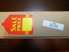 500 Sale Price Red Yellow Tags With String Large Merchandise Garment Coupon