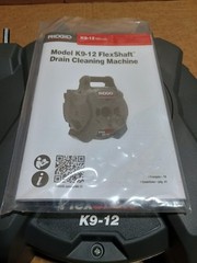 RIDGID K9-12 FlexShaft Wall-to-Wall Drain Cleaner, 1/4 in. x 30 ft. – Read Desc!