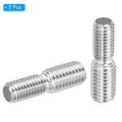 M10x20mm to M12x20mm Double End Threaded Stud Screw Bolt, 5 Pack 304 Stainles…