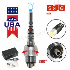 Dental 6 Hole Quick Coupler for KAV LED Fiber Optic Handpiece MULTIflex LUX USA