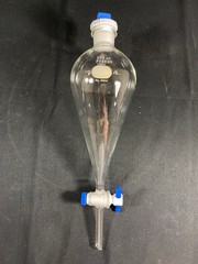 PYREX 500mL Squibb Separatory Funnel w/ Stopcock #22 Stopper Neck 6404-500