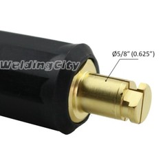 WeldingCity® Tweco-type 2-MPC/LC-40 Cable Connector Pair 1/0-3/0 | US Seller