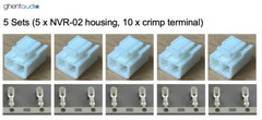 JST NVR-02 Housing (5.0mm Pitch, 2 ways) & crimp contact ghentaudio