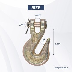 10 Pack G70 5/16″ Clevis Grab Hook Tow Chain Hook Flatbed Truck Trailer Tie Down