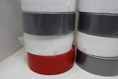 Wholesale Bulk Lot of 23 Rolls 2″ 3″ Tape Various Types & Colors Gray White Red