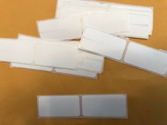 100 pieces Adhesive blank white scrap labels, 2″x1″ synthetic material 