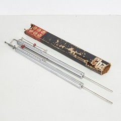 Chatillon Push-Pull Force Gauges 5LB 20LB Silver CATL-719 Vintage Chrome Tools