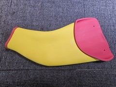 (QTY 1 PAIR)Salisbury Sleeve Dipped Class 3 Type I Red/Yellow Extra Curved Large