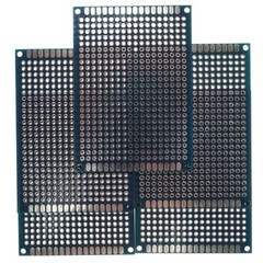 5cm x 7cm Blue PCB Printed Circuit Board, 5 Pack, 432 Holes, 32 Pads