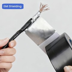 Black Aluminum Foil Tape High Temp Heavy Duty 2 INCH x 64 Feet,