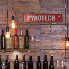 PYROTECH Vintage Style Street Sign pyrotechnics fireworks firework celebration