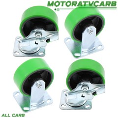 ALL-CARB 5″ Casters Two Straight, Two Side Brakes Heavy Duty Capacity to 4000 lb