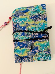 Japanese Cherry Blossom Dream Journal, Japan Journal Handmade Junk Journal