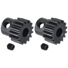 2Pcs RC 32P Hardened Pinion Gear 5mm Shaft 15T Motor Gears Carbon Steel RC Car