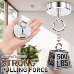 Ultimate 500 LBS Pickup Magnet – 2.36″ Neodymium for Reliable Outdoor Adventures