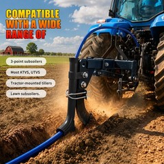 Pipe Layer Attachment for 3-Point Ripper Hitch Lawn Trencher Subsoiler Tractor