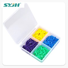 Disposable Dental Tooth Gap Wedges with End Circular Holes Plastic Wedge 4 Sizes