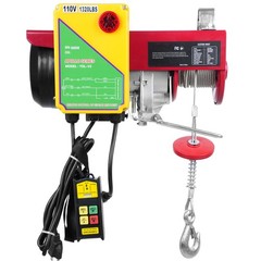 Electric Hoist 1320lbs Crane Winch with Wireless Remote Control 1150W 110V