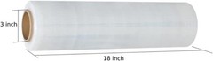 1Ro1l 18″ x 1500′ Feet Black 80 Gauge Pallet Wrap Stretch Film Hand Shrink Wrap