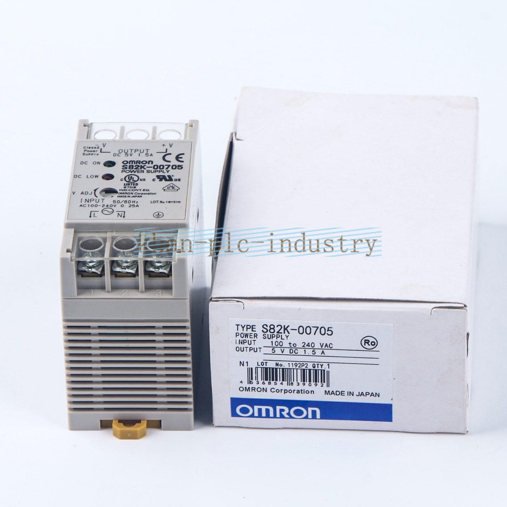 1PC Omron S82K-00705 100-240VAC 5VDC 1.5A switching power supply New