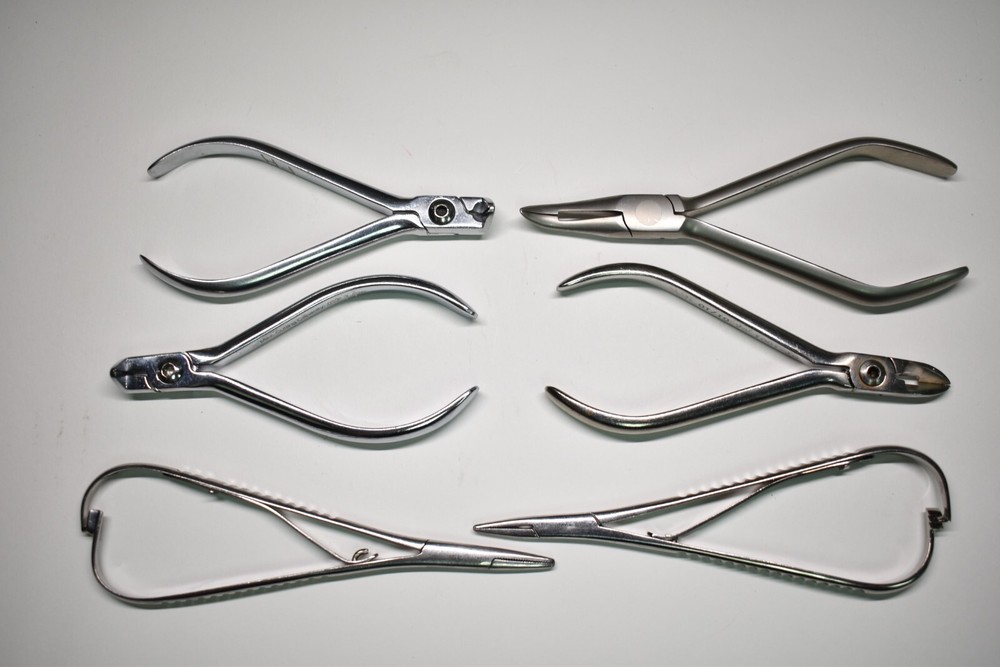 Orthodontic Ortho and Dental Dentist Instruments Set of 6 Various Types