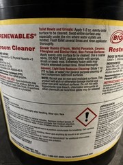 Spartan BioRenewables Restroom Toilet Cleaner Bio 83 Base 5 Gallons 353005