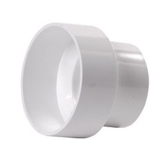 Plastic Trends P654 PVC Reducing Coupling 4 x 3 Dia. in. Hub for Sewer Pipe