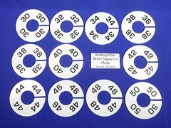 Clothing Rack Round Size Divider Men’s Assortment Hanger Retail Store 30-50