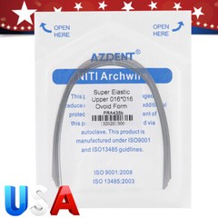 AZDENT Dental Orthodontic Super Elastic Niti Rectangular Arch Wires Ovoid Form