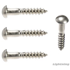 Slotted Round head Wood Screw Stainless Steel#8 x 5/8″ Qty 50