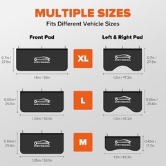 3 Pcs Fender Covers for Mechanics, Microfiber Leather Car Fender Protector Mats