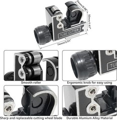HFS(R)2 PC Pipe Cutter Tool,Copper Tubing Cutter Cuts 1/8″ to 1-1/8″ (3-28mm) OD