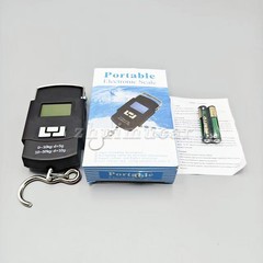 Portable Fish Scale Travel LCD Digital Hanging Luggage Electronic 110lb / 50kg