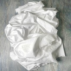 White Recycled Sheeting Rags Wiping Rags – 50 lbs. Box – Multi Purpose Cleaning