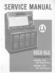 Rock-Ola Jukebox Service Manual Reprint CD Thumb Drive Check Description