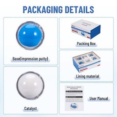 12x 25g Dental Putty Fast Set PVS VPS Impression Silicon Material Mint Base USA