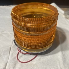 Federal Signal ElectraFlash 141 Strobe Light 12 Volts DC. Amber Color. Series A3