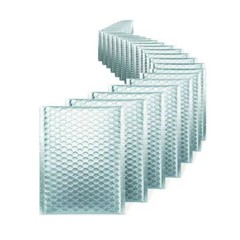 Mix Your Color 100 Matte Metallic Bubble Padded Envelopes Mailers #000 4″ x 8″