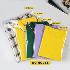 14×18 inch 20Pcs Clear Cellophane Bags Clothing Bag Self Adhesive Resealable Sea