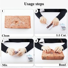 Epoxy Putty, 120g 2 Part Fast Repair Epoxy Putty Wood, Metal, Stone Hard Plastic