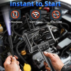 Borescope Camera with Light, 16.5ft Endoscope Inspection,Waterproof Snake Camera