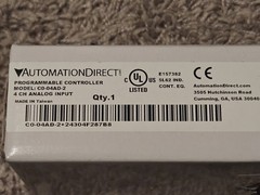 AutomationDirect CLICK CO-04AD-2 Analog Input Module 4-Ch 0–10VDC NEW Open Box