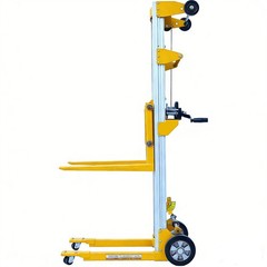 Fixed-Base Lightweight Hand Operated Lift Truck w/Straddle Legs 400lbs Capacity