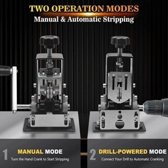 Manual Electric Wire Stripping Machine Cable Stripper Crank Scrap Copper Cutter