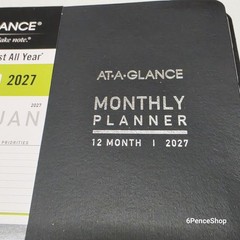 ATAGLANCE 2027 Planner, Monthly, 9″ x 11″, Contemporary, Black 70260X0527