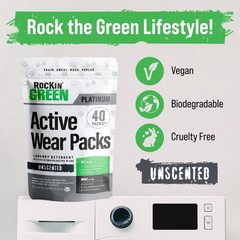 Rockin’ Green Laundry Detergent Pods, Plant-based, All 40 Loads, Unscented