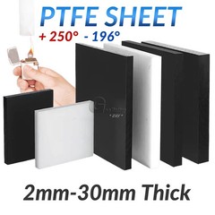 PTFE Virgin Sheet,2mm-30mm White Black Temperature Polytetrafluoroethylene